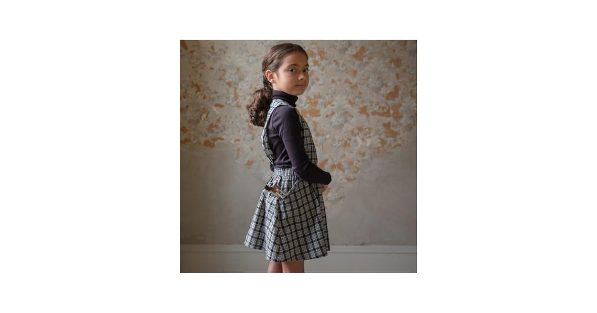 ♡ soor ploom soorploom Tippi Pinafore ♡ Tippi Pinafore in School Plaid by Soor Ploom - Last Ones In
